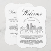 Invitation Bienvenue à Cleveland | Détails pour les invités I (Devant / Derrière)