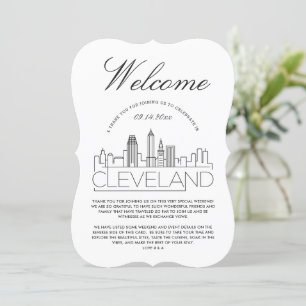 Invitation Bienvenue à Cleveland Détails pour les invités I