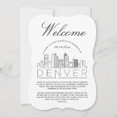 Invitation Bienvenue à Denver | Détails sur les invités (Devant)