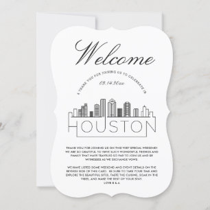 Invitation Bienvenue à Houston Détails des invités