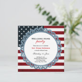 Invitation Bienvenue à la maison (Debout devant)