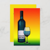 Invitation bienvenue à la maison (Devant / Derrière)