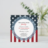 Invitation Bienvenue à la maison (Debout devant)