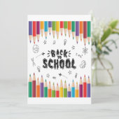 Invitation Bienvenue À L'École Chemise, Premier Jour De L'Éco (Debout devant)