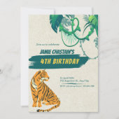 Invitation Bienvenue à l'Invitation du 4e anniversaire de la  (Devant)