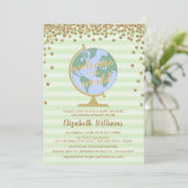 Invitation Bienvenue à l'Invitation du Baby shower mondial (Debout devant)