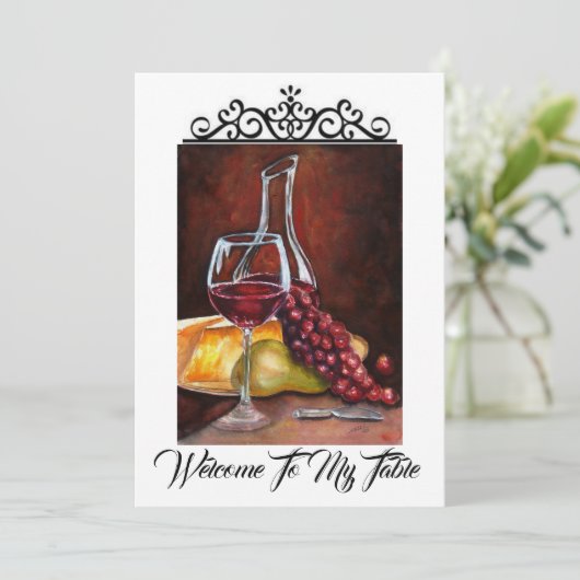 Invitation - Bienvenue à ma table (Debout devant)