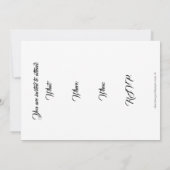 Invitation - Bienvenue à ma table (Dos)