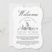 Invitation Bienvenue à New York | Détails des clients (Devant)