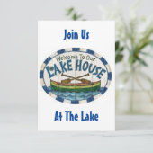 INVITATION BIENVENUE "À NOTRE MAISON DU LAC" HOUSEWARMING INV (Debout devant)