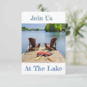 INVITATION BIENVENUE "À NOTRE MAISON DU LAC" HOUSEWARMING INV (Debout devant)