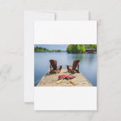 INVITATION BIENVENUE "À NOTRE MAISON DU LAC" HOUSEWARMING INV (Dos)