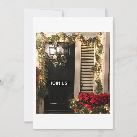 INVITATION BIENVENUE À NOTRE MAISON POUR NOËL-INVITATION (Devant)