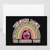 Invitation Bienvenue à nouveau, on vous a manqué Professeur R (Devant / Derrière)