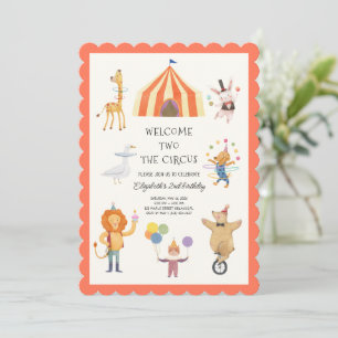 Invitation Bienvenue au bébé cirque