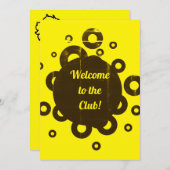 Invitation Bienvenue au Club (Devant / Derrière)