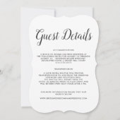 Invitation Bienvenue au Colorado | Mariage sur mesure (Dos)