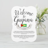 Invitation Bienvenue au Guyana | Mariage sur mesure (Debout devant)