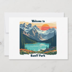 Invitation Bienvenue au parc national du Canada Banff