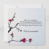 Invitation Bienvenue au printemps/Sakura oriental (Dos)