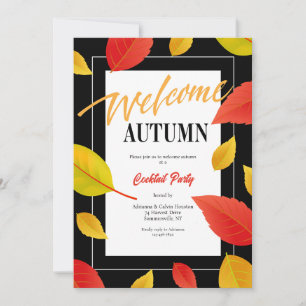 Invitation Bienvenue automne à la mode