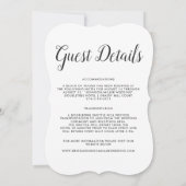 Invitation Bienvenue aux Bahamas | Mariage sur mesure (Dos)