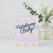 Invitation Bienvenue bébé (Debout devant)