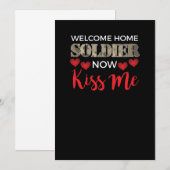 Invitation Bienvenue chez moi Soldat, maintenant baiser-moi v (Devant / Derrière)