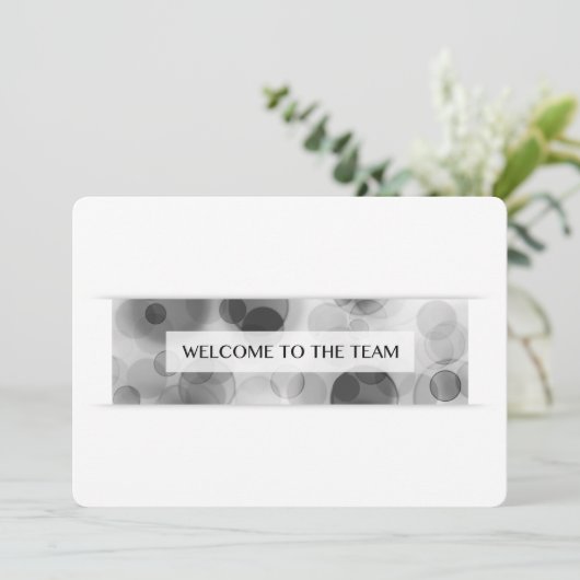 Invitation bienvenue dans l'équipe (bokeh) (Debout devant)