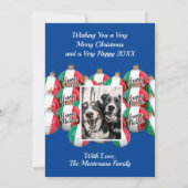 Invitation Bienvenue de Noël à Buon Natale Royal Blue Invitat (Dos)