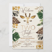 Invitation Bienvenue deux ans de la Jungle 2e anniversaire (Devant)