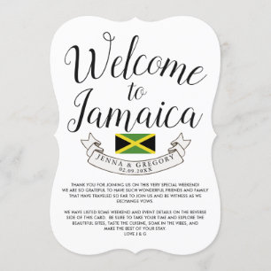 Invitation Bienvenue en Jamaïque   Mariage sur mesure Destina