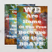 Invitation Bienvenue Invasion De Retour. (Devant / Derrière)