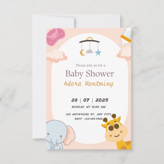 invitation bienvenue les petits sauvageons (Devant)