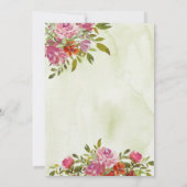 Invitation Bienvenue mariage aquarelle France (Dos)