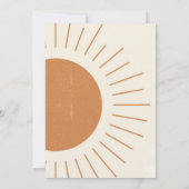 Invitation Bienvenue Mon Baby shower Sun Modern Boho_2 (Dos)