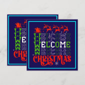 Invitation Bienvenue Noël-84767 (Devant / Derrière)
