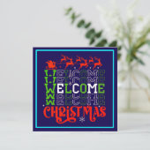 Invitation Bienvenue Noël-84767 (Debout devant)