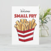 Invitation Bienvenue Petite Fry Fries Français Nouvelle Douch (Debout devant)