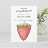 Invitation Bienvenue Printemps ・ Fraise (Debout devant)