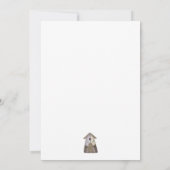 Invitation Bienvenue Printemps ・ Maison d'oiseaux pourpre (Dos)