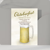 Invitation Bière de la fête de l'Oktoberfest