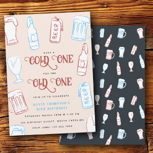 Invitation Bière Dessin à la Main Rustique Fantaisiste Annive