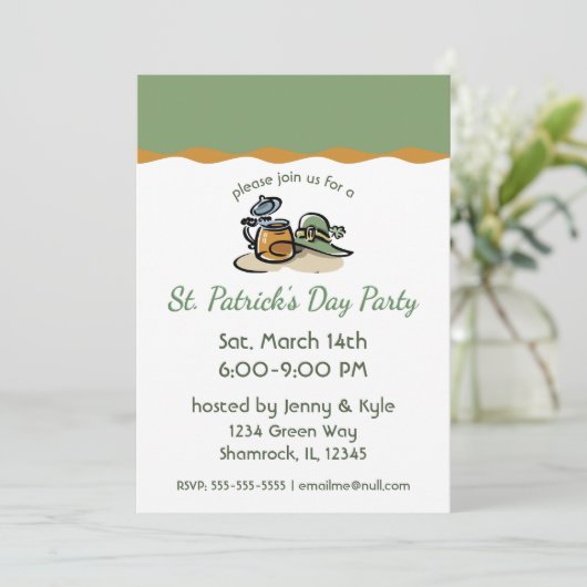 Invitation Bière et Leprechaun (Debout devant)
