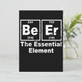 Invitation Bière L'élément Essentiel Chimie Pub Bbq Fête (Debout devant)