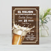 Invitation Bière mexicaine espagnole El Viejon (Debout devant)