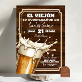 Invitation Bière mexicaine espagnole El Viejon