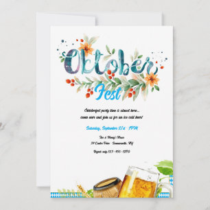 Invitation Bière Oktoberfest