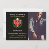 Invitation Bière Pong Graduation fête de célébration ajouter (Devant)