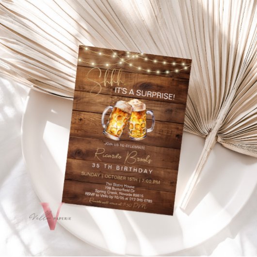 Invitation Bière Surprise Anniversaire 30 40 50 60e Invitatio
